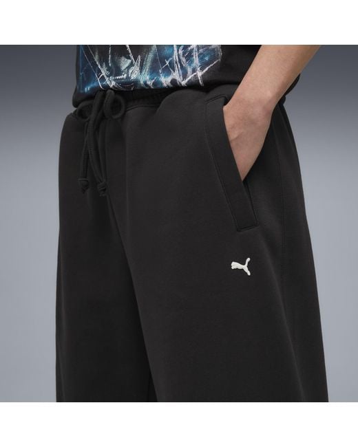 PUMA Black Select Essentials Relaxed Sweatpants for men