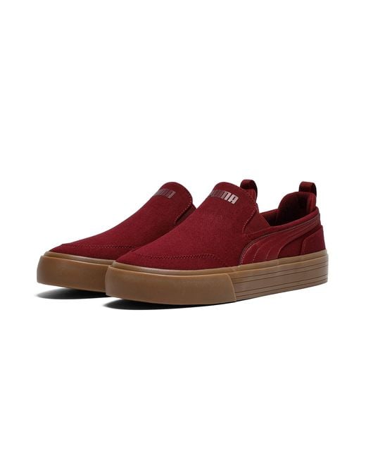 PUMA Red Court Classic Vulcanized Slip-On Shoes for men