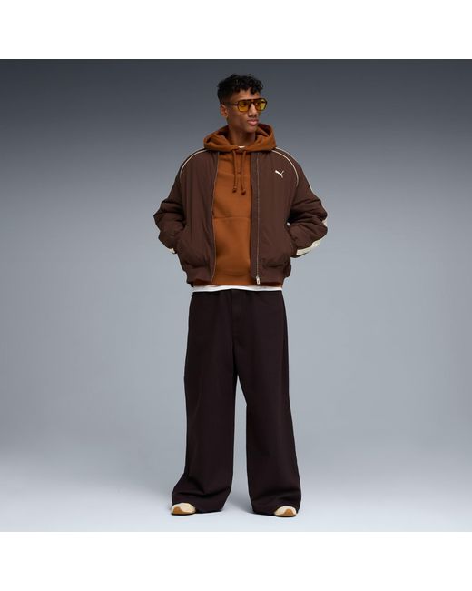 PUMA Brown Select Essentials Hoodie for men