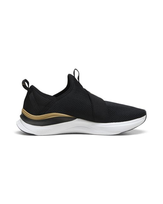 PUMA Black Softride Harmony Slip-On Shoes