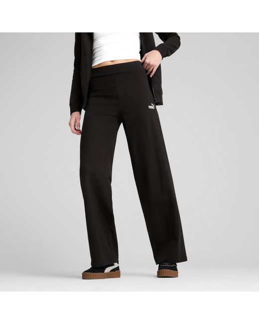 PUMA Ess Small No. 1 Logo Rechte Legging Met Hoge Taille Voor in het Black