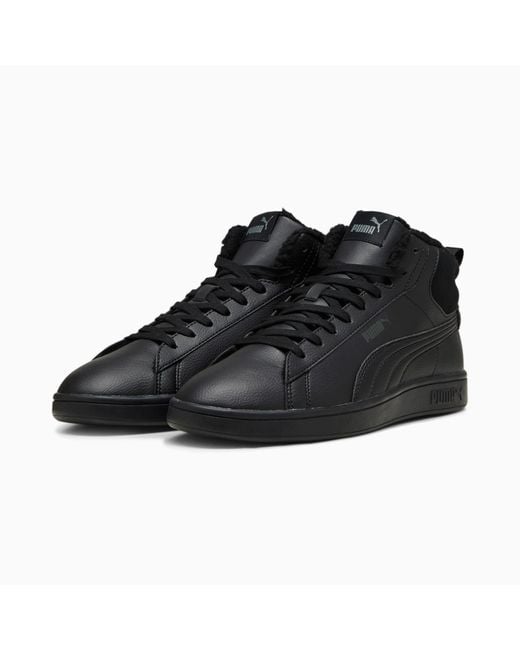 PUMA Smash 3.0 Mid Wtr Sneakers Voor in het Black