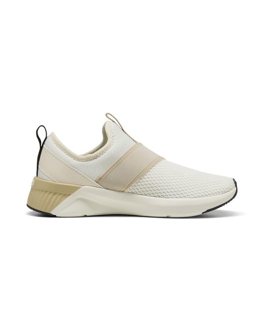 PUMA White Softride Harli Slip-On Running Shoes