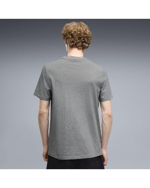 PUMA Gray Bmw M Motorsport Essentials T-Shirt for men