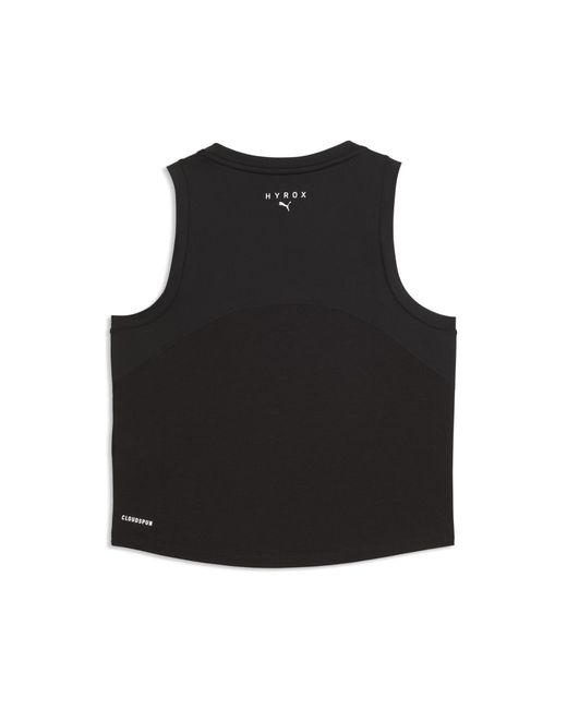 PUMA Black X Hyrox Cloudspun Thermoadapt Crop Tank Top