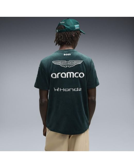 PUMA Green X Aston Martin Aramco F1 Team Replica T-Shirt for men