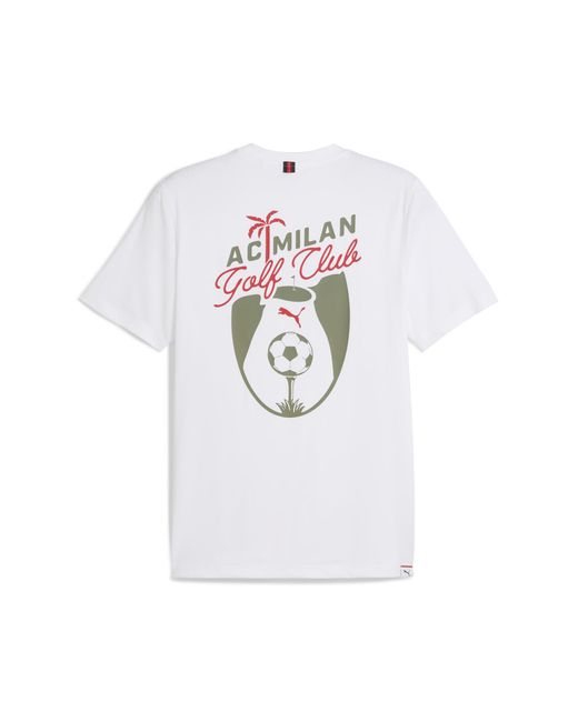 PUMA X Ac Milan Golf-T-Shirt Herren, Sport, Glow in White für Herren