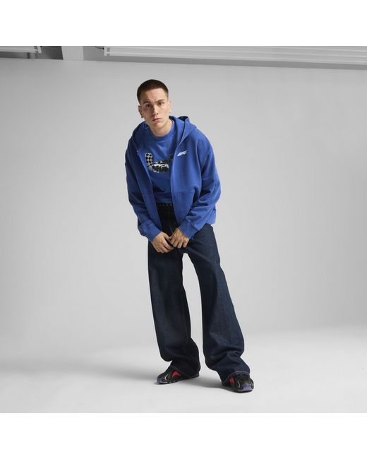 Sudadera Estampada F1 Con Capucha Y Cremallera Completa Para Hombre PUMA de hombre de color Blue