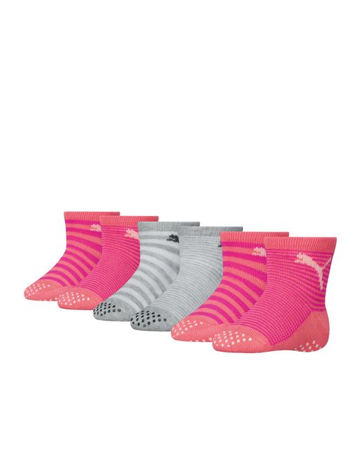 Calcetines Classic Infantiles, Paquete De 6 Pares, Ropa, Morado PUMA de color Pink