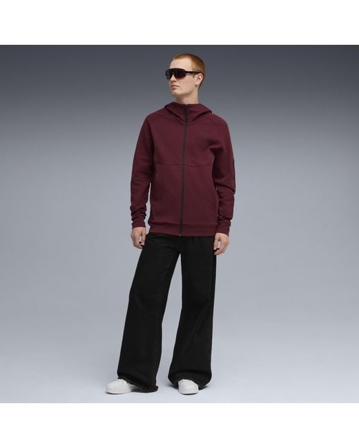 PUMA Red Tech Fz Hoodie for men