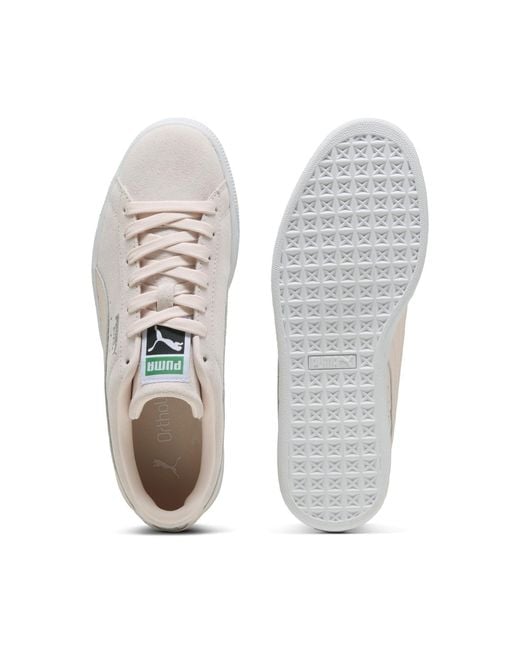 PUMA White Suede Classic Sneakers