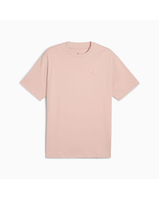 PUMA Essentials Elevated Uniseks T-Shirt Voor in het Pink