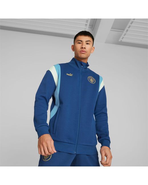 Veste De Survêtement Du Nouvel An Chinois De Manchester City PUMA pour homme en coloris Bleu Lyst