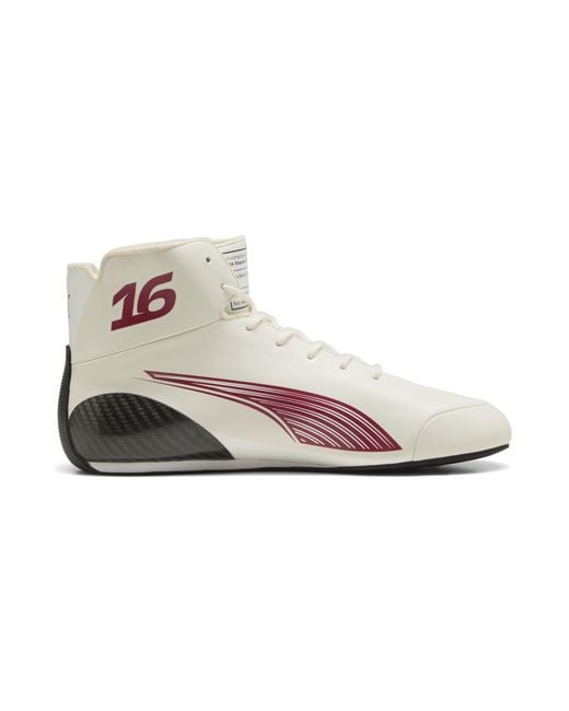PUMA White Scuderia Ferrari Speedcat Pro Charles Leclerc Boots for men