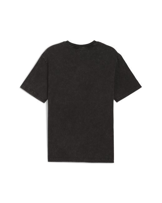 PUMA Essentials Elevated Relaxed Wash T-Shirt Herren, Kleidung in Black für Herren
