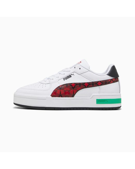 PUMA White Ca Pro Morocco Football Sneakers for men
