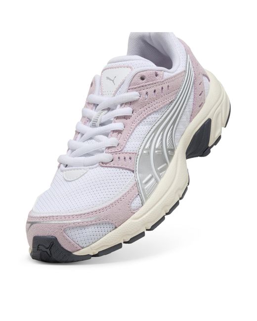 PUMA White C25K Sneakers Schuhe, Rose Mauve