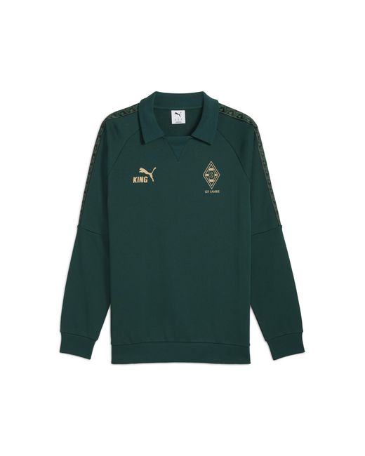 Top Borussia Mönchengladbach King Da Uomo, Sport, Dark Myrtle/Oro di PUMA in Green da Uomo