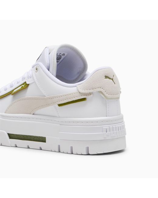 PUMA Mayze Crashed Sneakers in het White