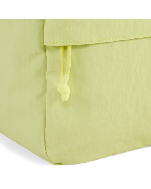 PUMA Yellow Recycled Polyester Fleece-Lined Unisex Backpack
