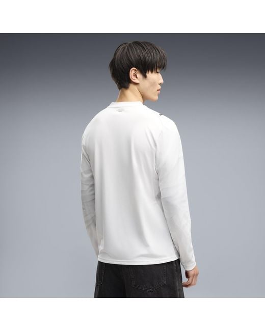PUMA White Ac Milan 26/27 Long Sleeve Away Jersey for men