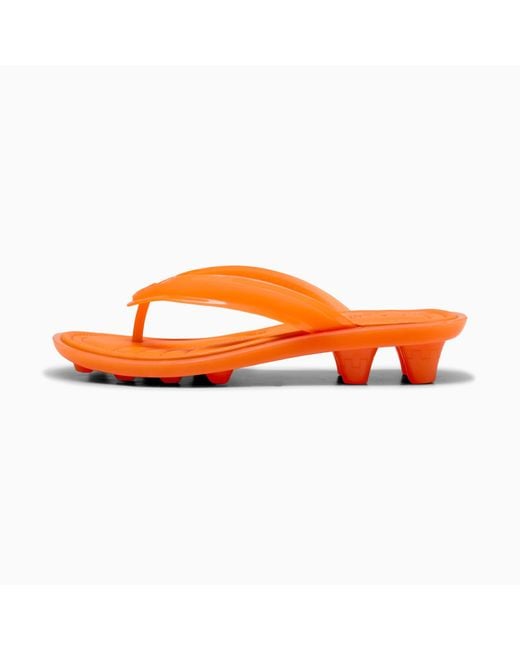 PUMA Orange Fenty X Cat Cleat Jelly Shoes Sandals
