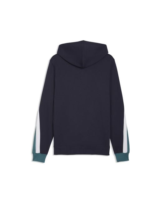 PUMA Essentials Colourblock Hoodie Voor Maat in het Blue voor heren