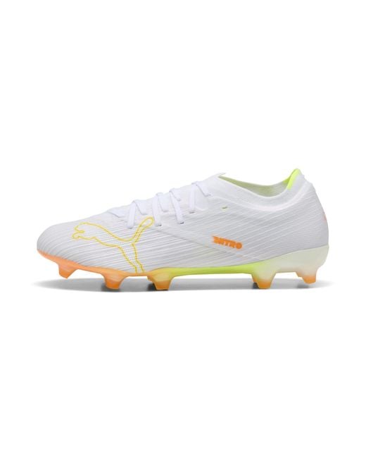 PUMA White Ultra Nitro 7 Match Fg Football Boots