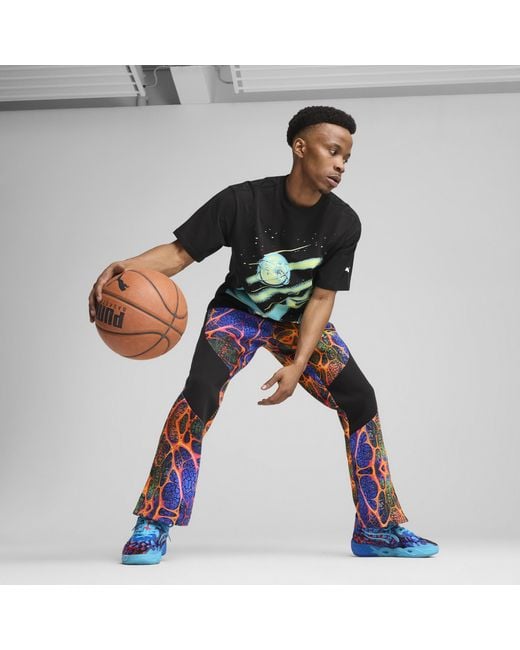 PUMA Melo Alien Skins Dime Basketballhose Herren, /Aop in Blue für Herren
