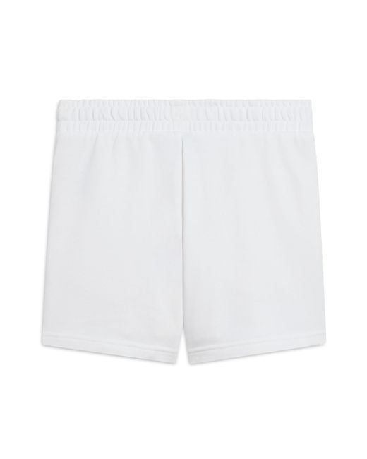 PUMA White Elevated Essentials 5" Mid-Rise Shorts