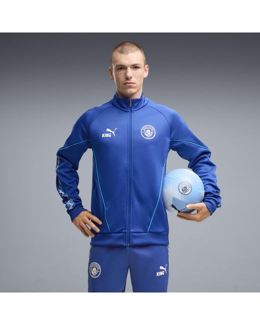 PUMA Blue Manchester City King Anthem Track Jacket for men