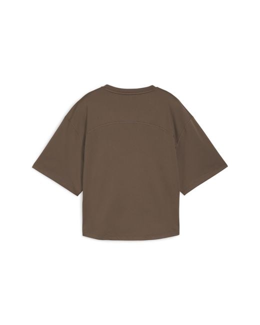 PUMA Brown Cloudspun Oversized T-Shirt