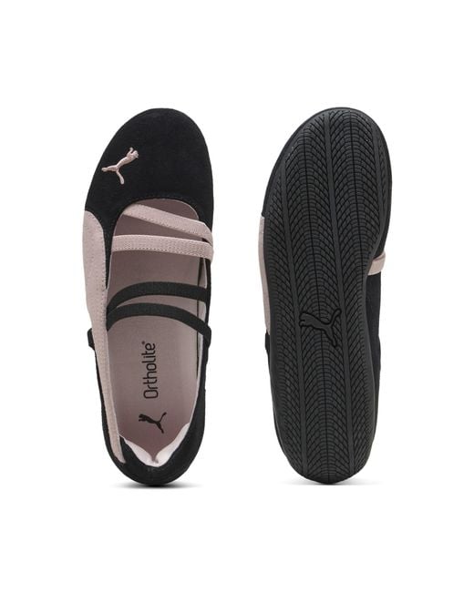 PUMA Black Speedcat Ballet Suede Shoes