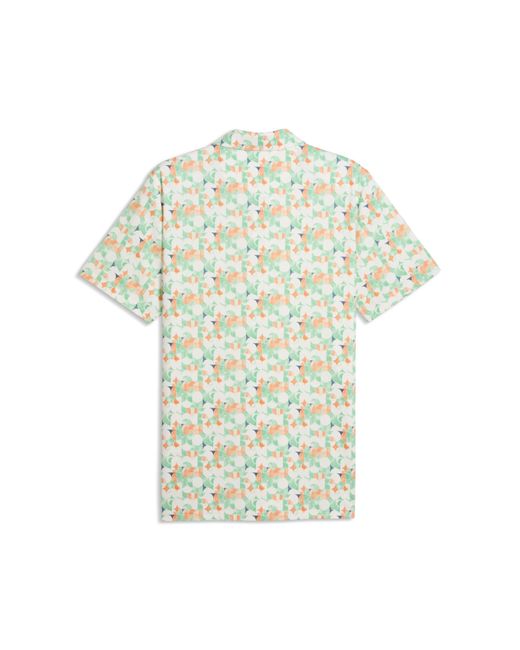 PUMA Green Mattr Deco Golf Polo for men