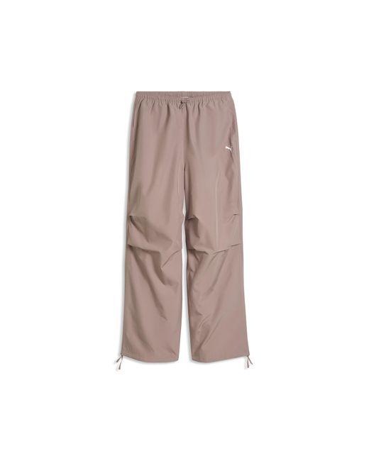 PUMA Brown Wardrobe Essentials Parachute Woven Pants