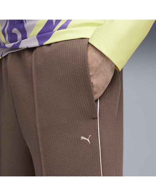 PUMA Brown T7 Track Pants for men