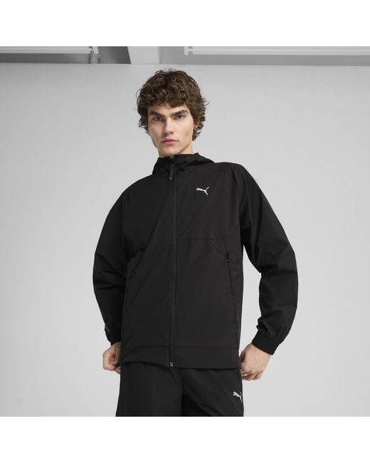 PUMA Black Tech Relaxed Track Jacket for men