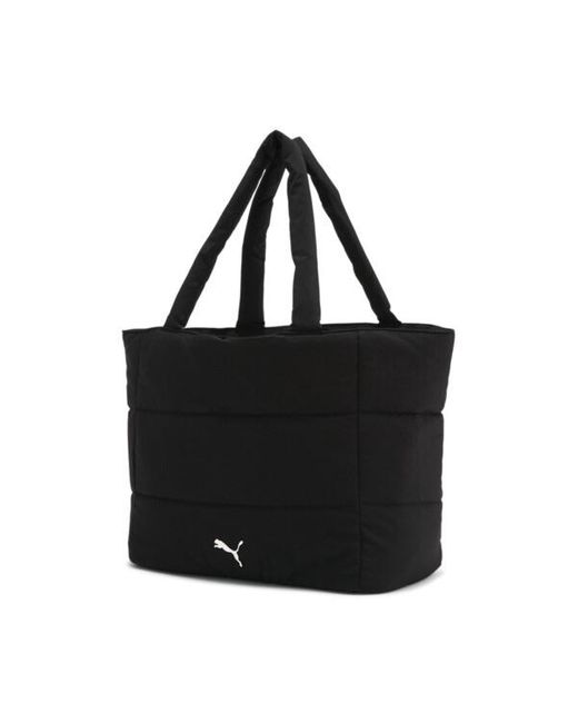 PUMA Plush Tote in Black Lyst