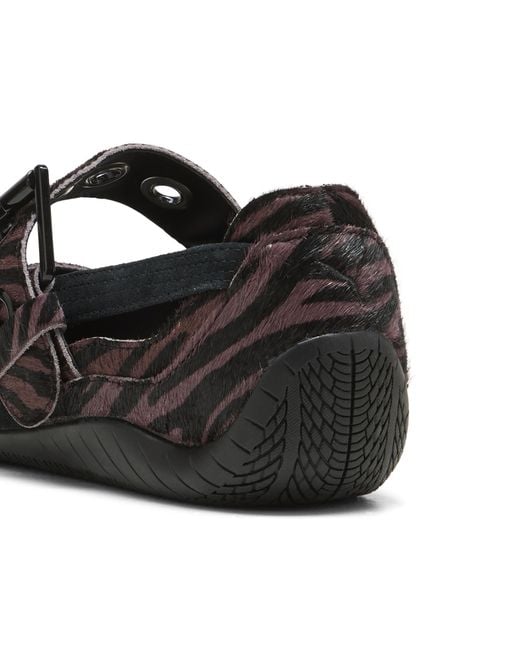 PUMA Black Speedcat Ballet Dress-Up Tiger-Print Sneakers
