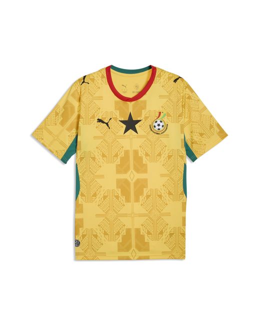 PUMA Yellow Ghana Away Jersey for men