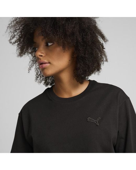 PUMA Black Essentials Elevated T-Shirt