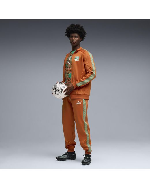 PUMA Brown Ivory Coast King Anthem Jacket for men