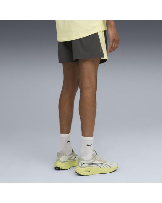 PUMA Velocity Hardloopshort Voor Grijs/Goud, Maat in het Gray voor heren