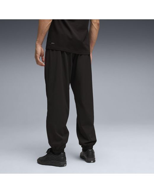 PUMA Black Ac Milan Tech Winterized Relaxed Pants for men