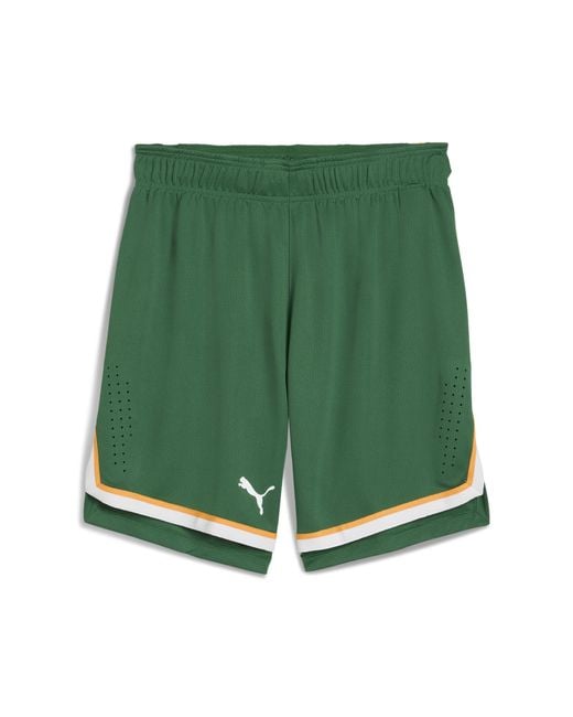 PUMA Bc Zalgiris Kaunas Thuis-Basketbalshort Voor Maat in het Green voor heren
