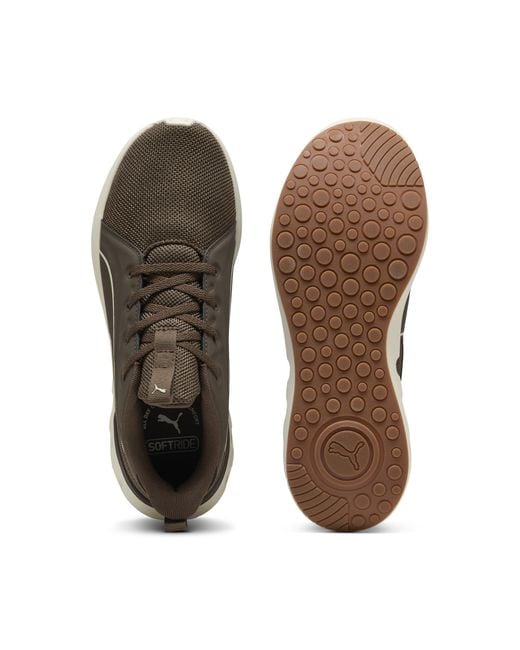PUMA Brown Softride Carson Sneakers for men