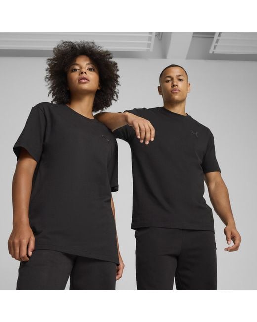 PUMA Black Essentials Elevated T-Shirt