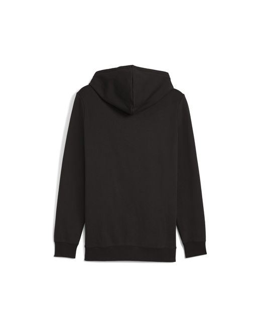 PUMA Black Essentials Logo Lab Fleece Hoodie for men