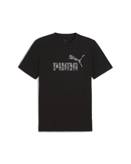 PUMA Essentials Camo T-Shirt Herren, Kleidung in Black für Herren