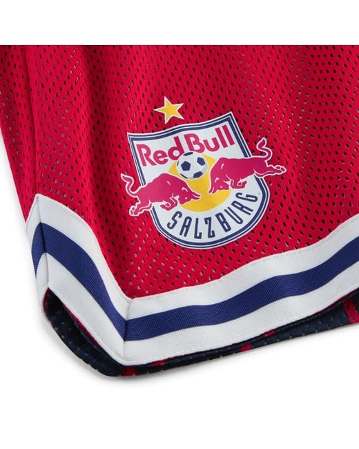 Shorts Hoops X Fc Bull Salzburg Da Uomo di PUMA in Red da Uomo